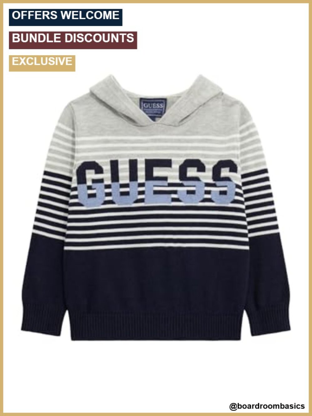 Boys Long Sleeve Hooded Sweater Cotton Modal Pullover